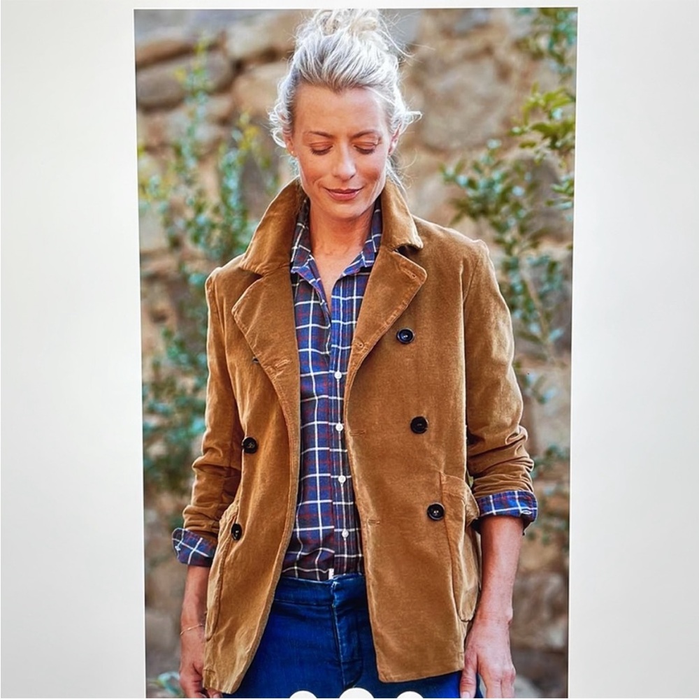 FRANK & EILEEN Belfast Performance Corduroy Chestnut Jacket small